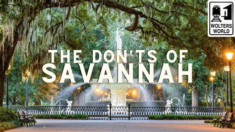 savannah videos|Savannah: The Don'ts of Visiting Savannah, Georgia .